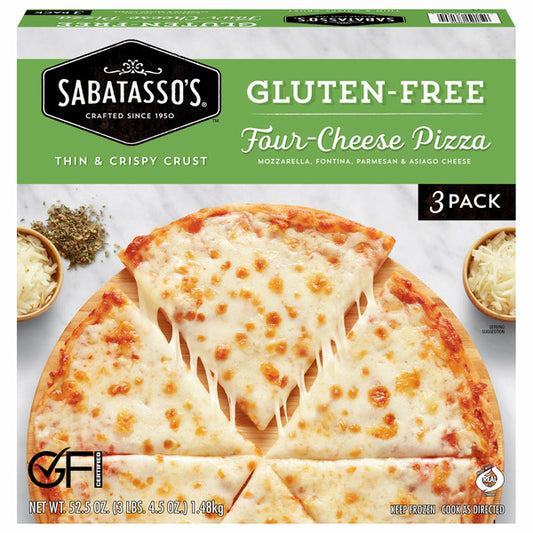 Sabatasso's Four Cheese Pizza, 3-pack