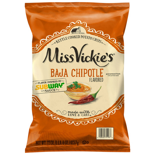 Miss Vickie's Baja Chipotle Flavored Potato Chips, 22 oz