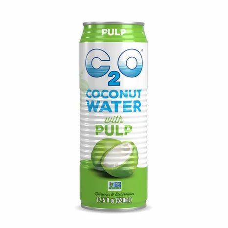 C2O Pure Coconut Water with Pulp, 17.5 oz