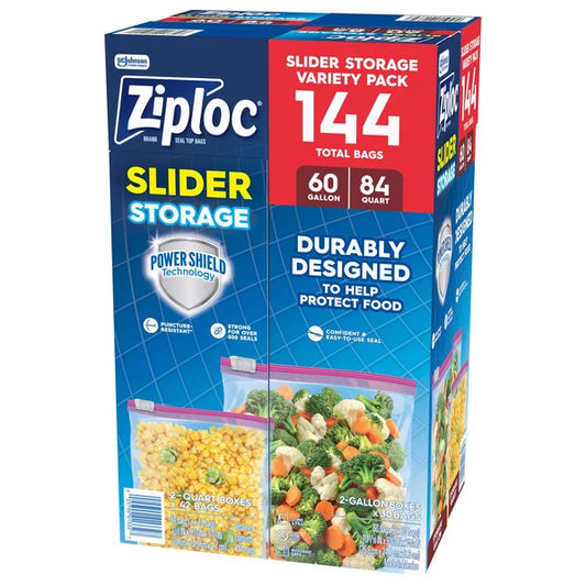 Ziploc Storage Bag Variety Pack, 144 ct