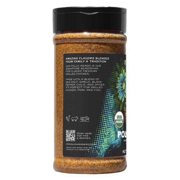Spanglish Asadero Organic Pollo Asado Seasoning 10.3 oz