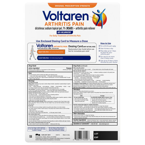 Voltaren Arthritis Pain Gel, 12.3 oz