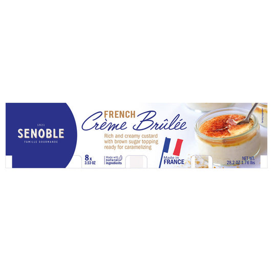 Senoble French Créme Brúlée, 3.75 oz, 8-count