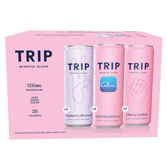 Trip Mindful Blend Sparkling Drink Cans, 12 fl oz, 12-count