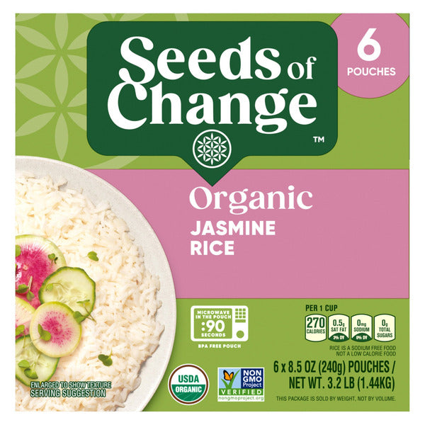 Seeds Of Change Organic Jasmine Rice, 8.5 oz, 6-count