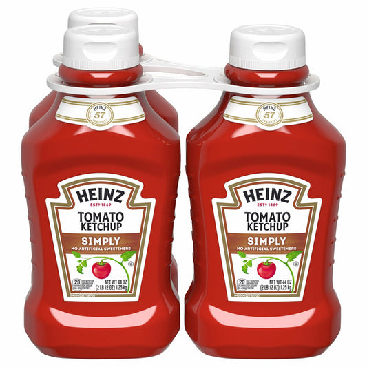 Heinz Simply Tomato Ketchup, 44 oz, 3-count