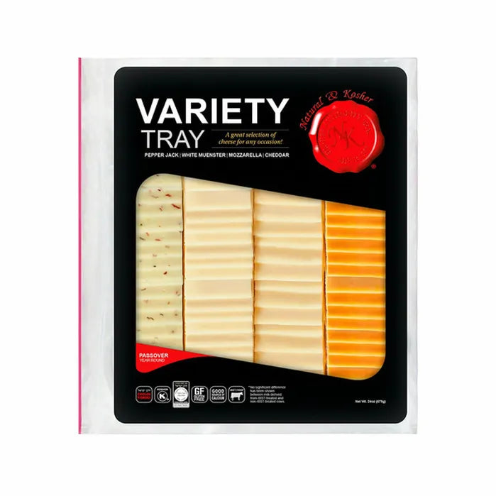 Natural & Kosher Sliced Cheese Variety Pack, 24 oz