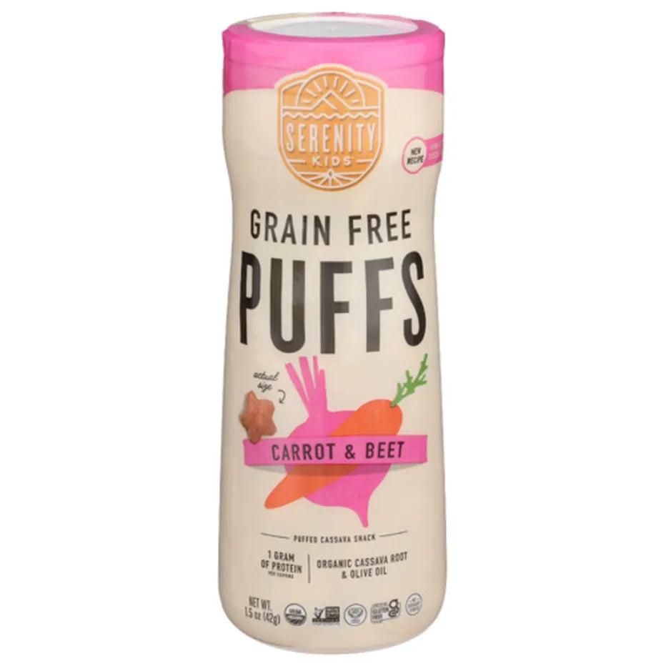 Serenity Kids Grain Free Puffs Carrot & Beet 1.5 oz