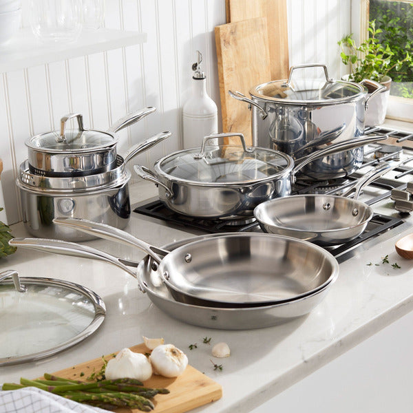 Henckels Tri-Ply Clad Stainless Steel 12-piece Cookware Set*