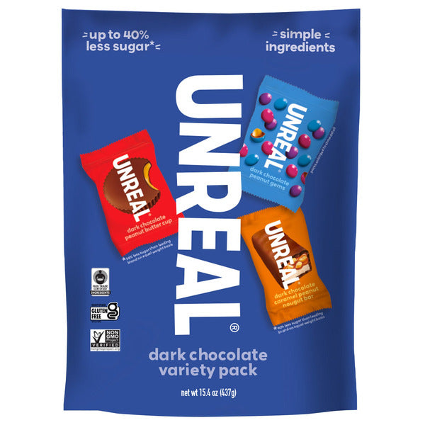 UNREAL Dark Chocolate, Variety Pack, 15.4 oz