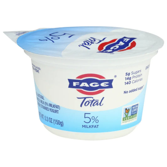 FAGE Total Greek Yogurt, 5% Whole Milk, Plain 16 oz