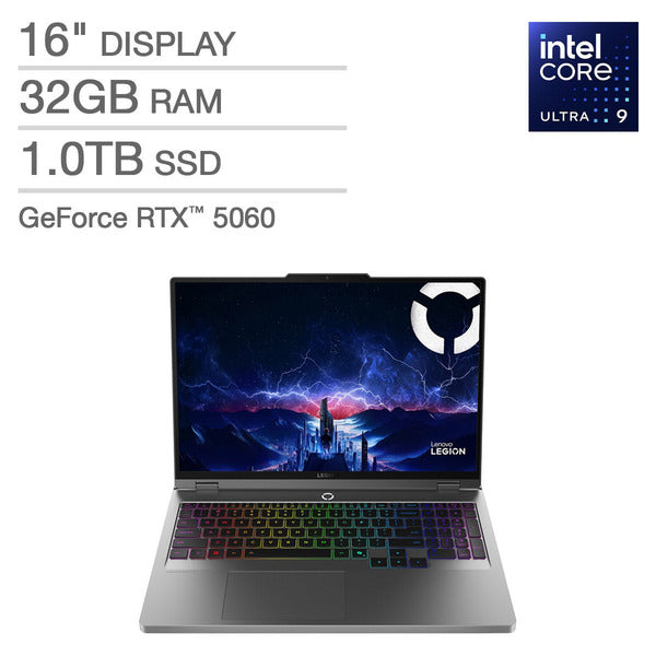 Lenovo Legion 5i 16" Gaming Laptop - Intel Core Ultra 9 275HX - GeForce RTX 5060 - WQXGA*