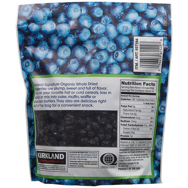 Kirkland Signature Whole Dried Blueberries, 20 oz
