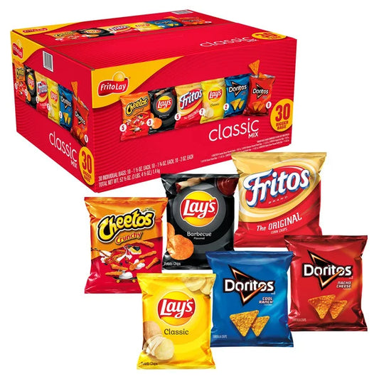 Frito-Lay Classic Mix, Variety Pack, 30 ct