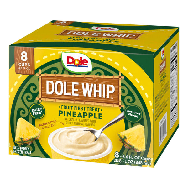 Dole Whip Pineapple Cups, 3.6 fl oz, 8-count