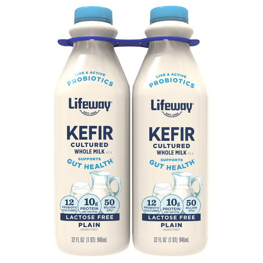 Lifeway Kefir Cultured Lactose Free Whole Milk, 32 fl oz, 2-count