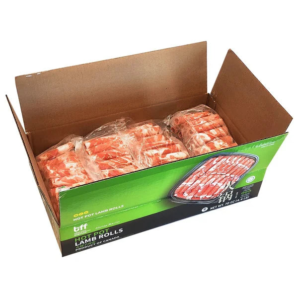 Hot Pot Halal Lamb Rolls, 4.4 lbs