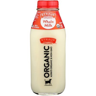 Straus Organic Whole Milk, 32 oz