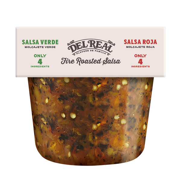 Del Real Foods Fire Roasted Combo Salsa, 24 oz, 2-pack