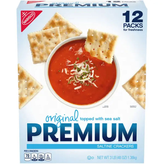 Nabisco Original Premium Saltine Crackers, 12 pack, 48 oz