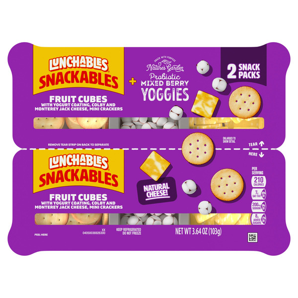 Kraft Lunchables Snackables Variety Pack, 6 Twin Packs