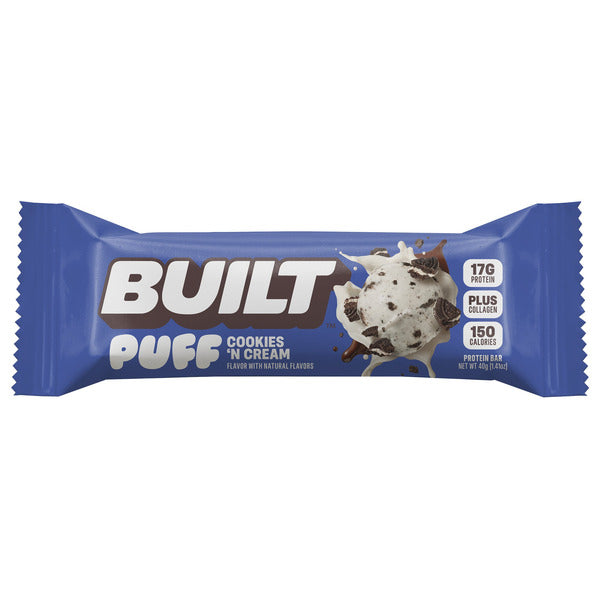 BUILT Puff Protein Bars, Variety Pack, 1.41 oz, 14 ct