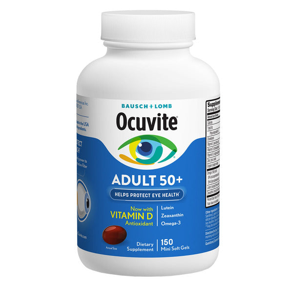 Ocuvite Eye Vitamin Adult 50+ Formula, 150 Soft Gels