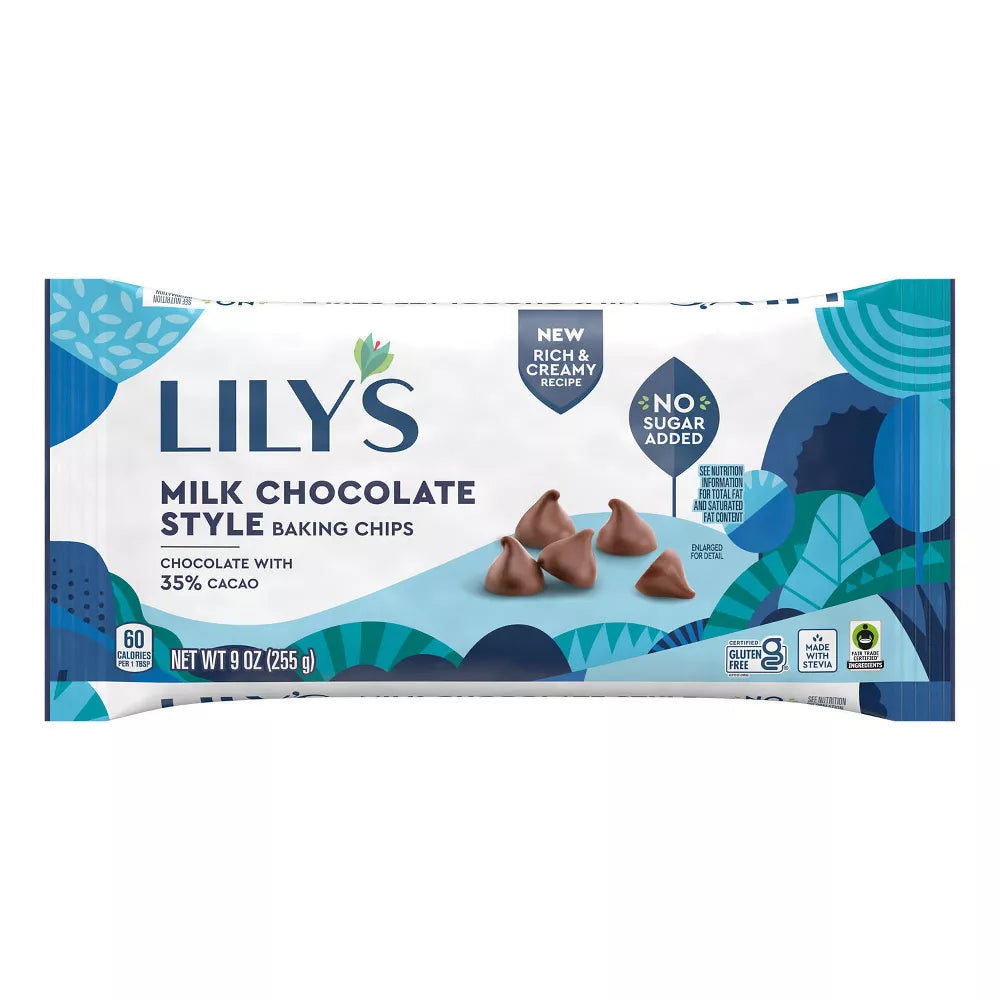 Lily's Milk Style Chocolate Chips, 9 oz