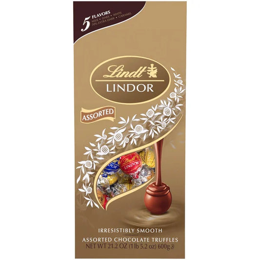 Lindt Lindor Chocolate Truffles, Assorted Flavors, 21.2 oz