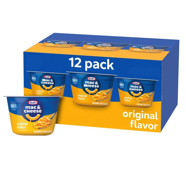 Kraft Macaroni & Cheese Dinner Cup 12 ct, 2.05 oz