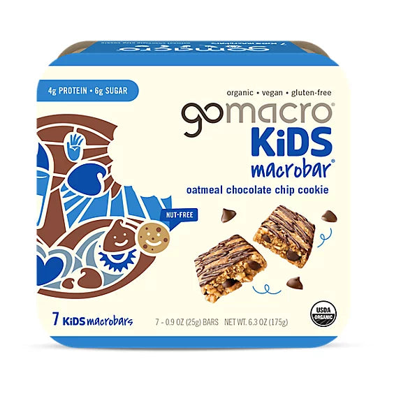 GoMacro Oatmeal Chocolate Chip Cookie Bar, 7 ct, 0.9 oz