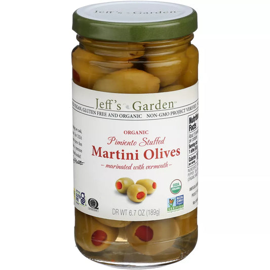 Jeff’s Garden Stuffed Pimiento Martini Olives, 6.7 oz