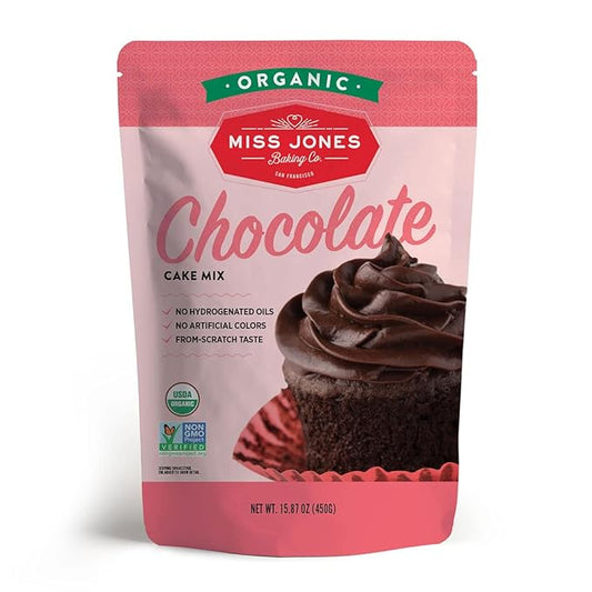 Miss Jones Baking Co Organic Chocolate Cake Mix, 15.87 oz