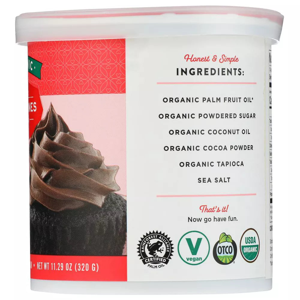 Miss Jones Baking Co. Organic Chocolate Frosting Wtih Coconut Oil -