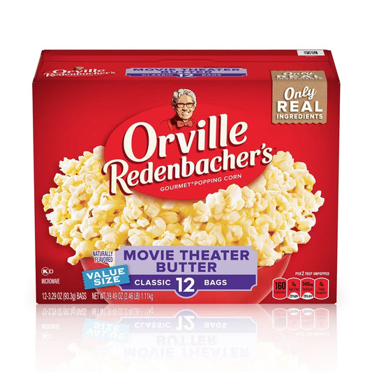 Orville Redenbacher's Movie Theater Butter Microwave Popcorn, 12 Count