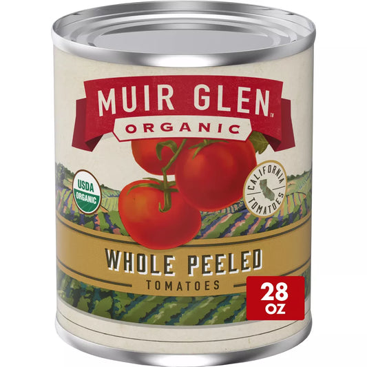 Muir Glen Whole Peeled Tomatoes, 28 oz