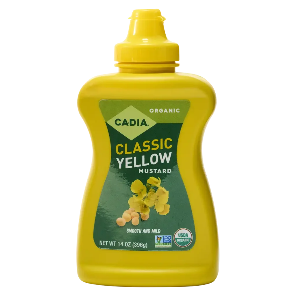 Cadia Organic Classic Yellow Mustard, 14 oz