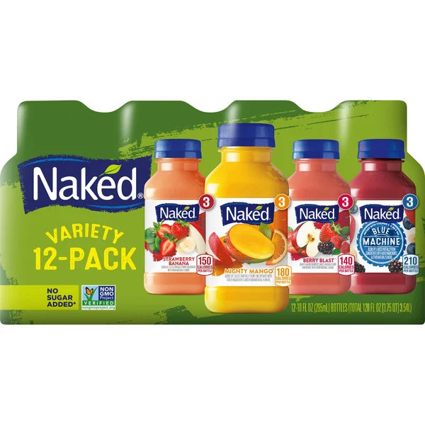 Naked 100% Juice Blend Variety Pack 12 ct, 10 oz