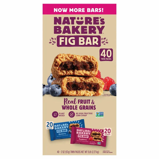 Nature's Bakery Fig Bar Variety Pack 40 ct, 2 oz