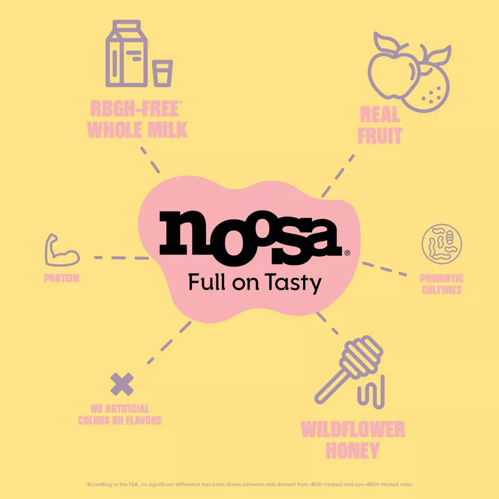 noosa Lemon Probiotic Yoghurt, 8 oz