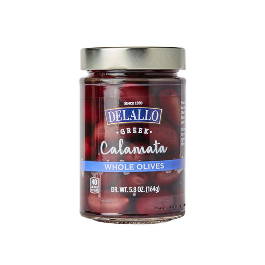 Delallo Whole Greek Calamata Olives, 8 oz