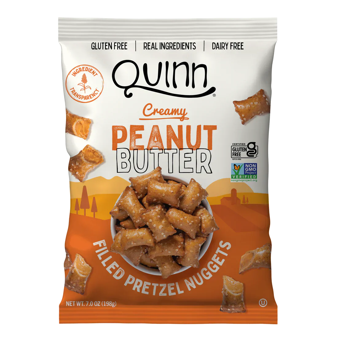 Quinn Creamy Peanut Butter Filled Pretzel Nuggets, 1.5 oz