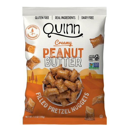 Quinn Creamy Peanut Butter Filled Pretzel Nuggets, 1.5 oz