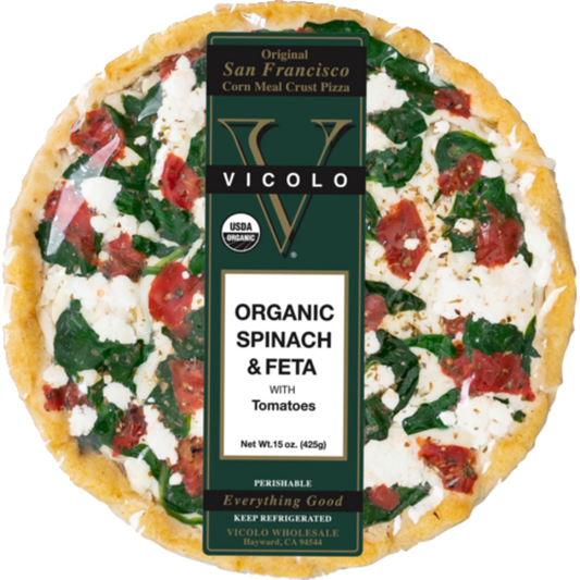 Vicolo Organic Spinach & Feta with Tomatoes Pizza, 15 oz