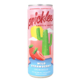 Pricklee Cactus Water Wild Strawberry + Hibiscus, 12 oz