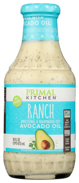 Primal Kitchen Ranch Dressing Made with Avocado Oil, 16 oz