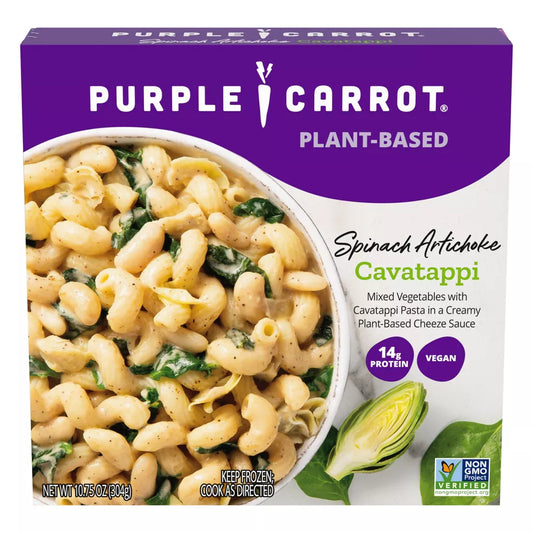 Purple Carrot Frozen Spinach Artichoke Cavatappi Bowl, 10.75 oz