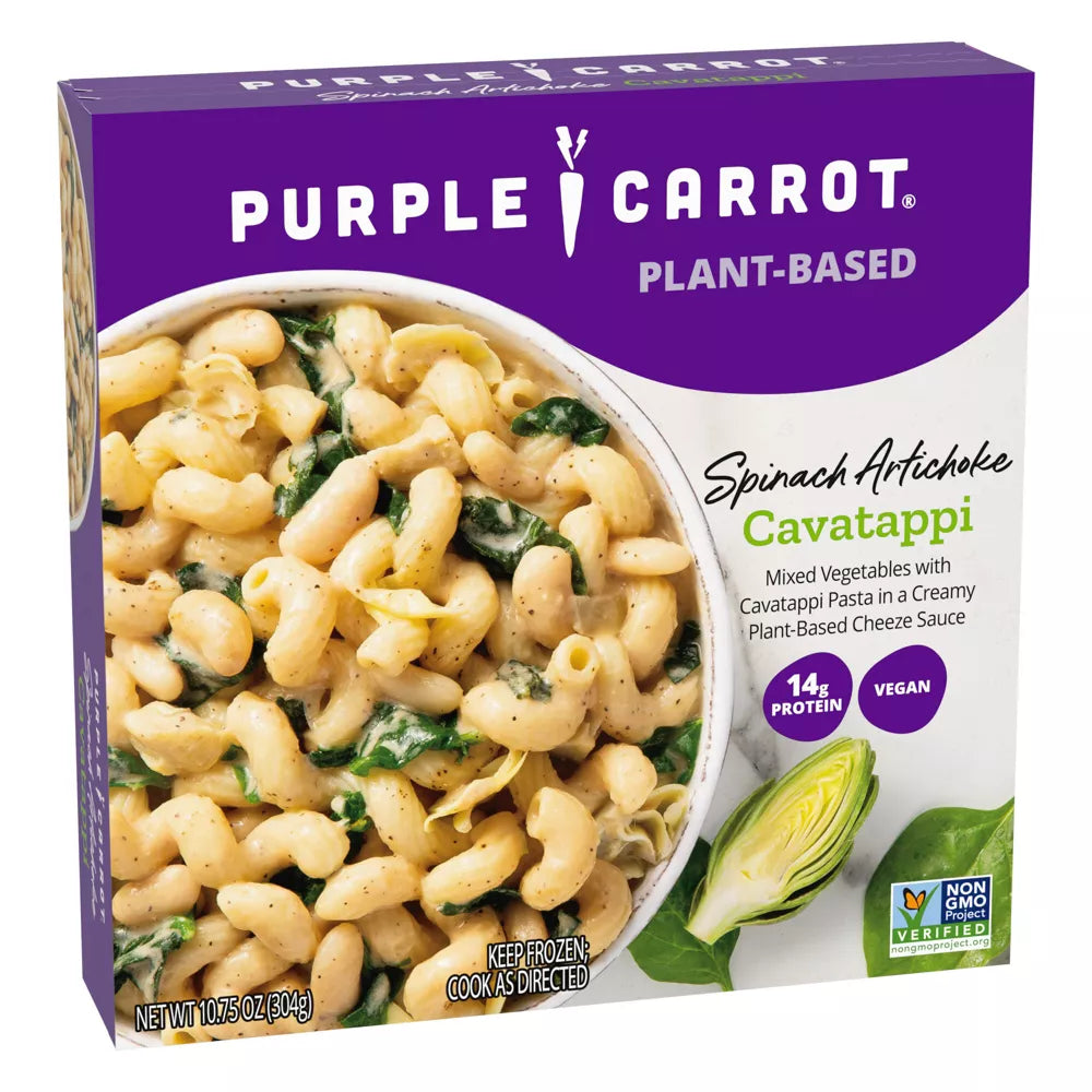 Purple Carrot Frozen Spinach Artichoke Cavatappi Bowl, 10.75 oz