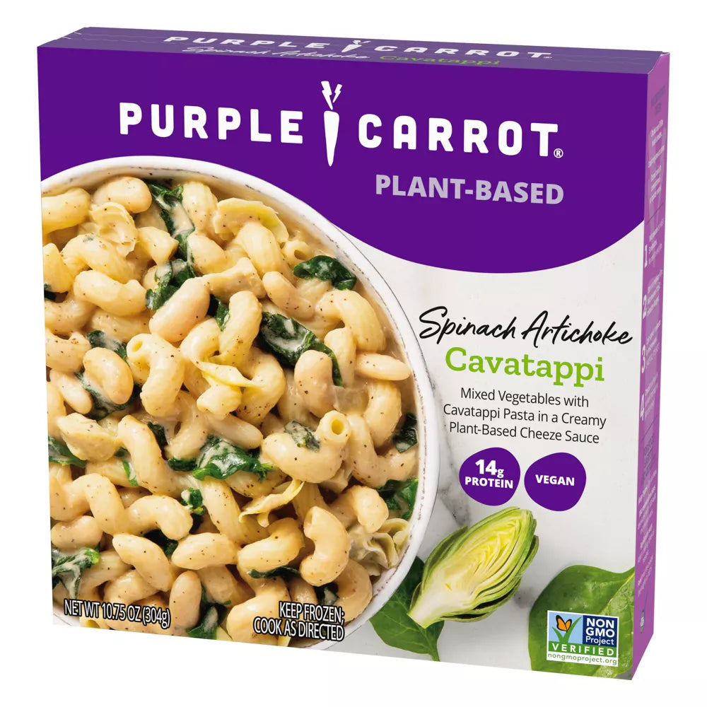 Purple Carrot Frozen Spinach Artichoke Cavatappi Bowl, 10.75 oz