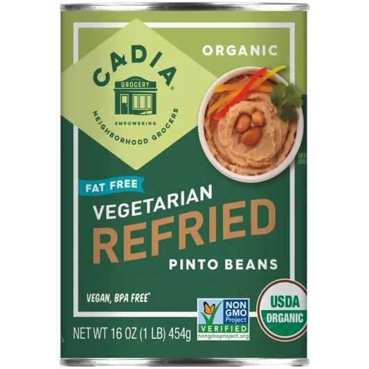 Cadia Fat Free Organic Vegetarian Refried Beans, 15 oz